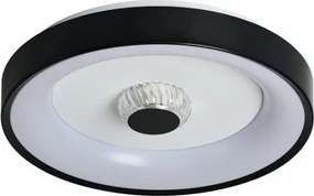Searchlight 89735-38BK - dimmelhető LED mennyezeti lámpa POLKA 24W/230V + 6W átm. 38,5 cm fekete