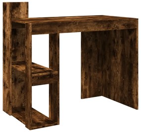 füstös tölgy színű szerelt fa irodai asztal 103,5x56,5x94 cm