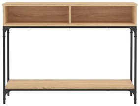 sonoma tölgy színű szerelt fa dohányzóasztal 100 x 30,5 x 75 cm
