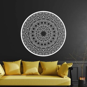 Fából készült mandala a falon | POIET