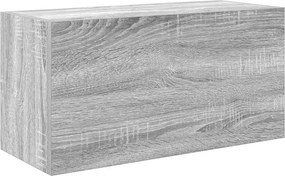 vidaXL szürke sonoma szerelt fa fali fürdőszobaszekrény 60x25x30 cm