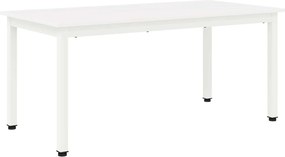 vidaXL Dohányzóasztal Fehér 100 x 50 x 45 cm Tömör fenyőfa
