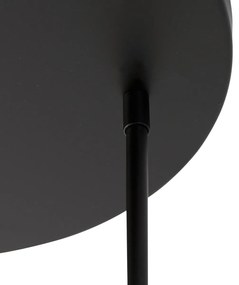 Okos mennyezeti lámpa fekete, 3 db Wifi G95 izzóval - Facil