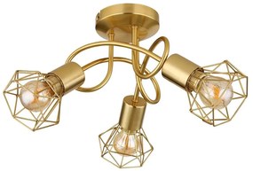 Globo 54802GB-3D - Csillár XARA I 3xE14/40W/230V arany