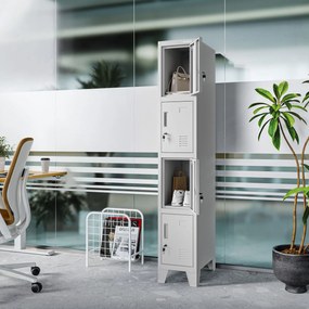 BHP szociális rekeszes szekrény szürke: ROBERT 1 Plus