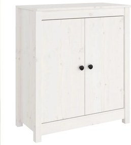 vidaXL fehér tömör fenyőfa tálalószekrény 70 x 35 x 80 cm
