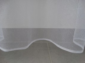 Mg Függöny Háló FEHÉR-ezüst 34933 400x160cm készre varrva Bt M