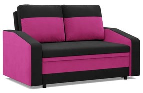 Hewlet kanapé, szövet anyag, fekete - rózsaszín