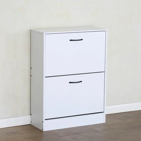 BOTNIX cipőtartó, 2 polc, fehér