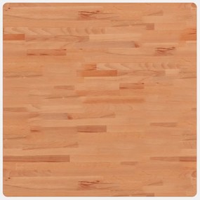 tömör bükkfa négyzet alakú asztallap 80 x 80 x 2,5 cm