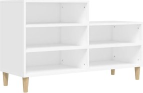 vidaXL fehér szerelt fa cipősszekrény 102x36x60 cm