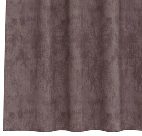 Bársonyfuggyony 2 db Gombfüllel Barna 245x140 cm