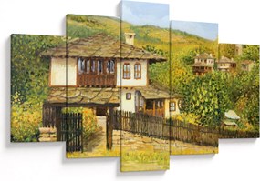 Kép - Házak nyáron (150x105 cm)