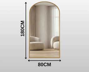 Oval 80x180 - Gold