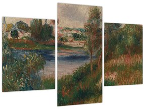 Kép - Auguste Renoir, Landscape at Vetheuil, reprodukciók (90x60 cm)