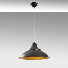 Sağlam 3732 fekete-arany fém függőlámpa, Ø44 cm