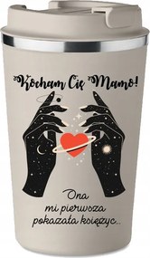 Prémium Termo Bögre bézs Anyák Napi Ajándék Kt