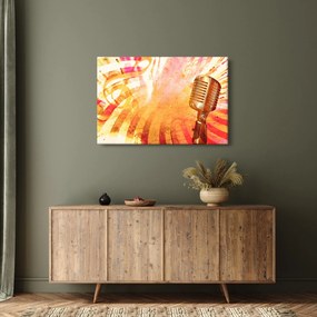 Kép - Retro mikrofon (90x60 cm)