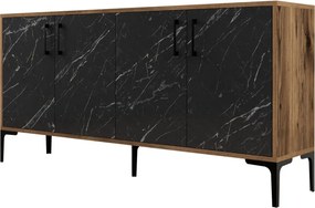 Kiev 160 - Walnut, Black Marble