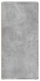 betonszürke szerelt fa tálalószekrény 60 x 39 x 80 cm