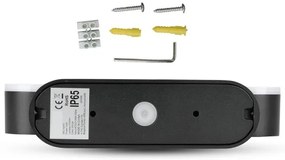 LED Kültéri flexibilis fali lámpa 2xLED/12W/230V IP65 fekete