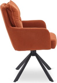 CITY forgószék, vörösesbarna