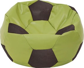 Mondo Ball babzsákfotel - műbőr - zöld/barna - 170 liter R
