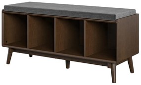 Brittany barna cipőtartó paddal - Novogratz