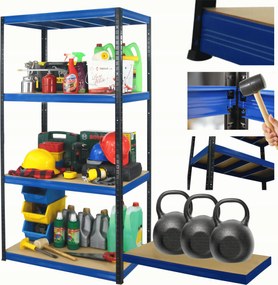 Helios fém tároló állvány garázs állvány 180x100x50cm 4Px350kg Pl