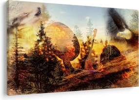 Kép - Sámán motívum (90x60 cm)