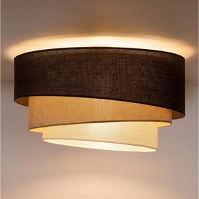 Brilagi - Mennyezeti lámpatest TRIO 3xE27/60W/230V Ø 60 cm barna/bézs/fehér