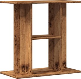 vidaXL akváriumállvány régi fa 60 x 30 x 60 cm rétegelt fából