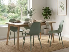 Étkezőszék OSAKA műanyag, zsályazöld