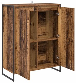 Cipőszekrény tárolóval ajtóval Öreg fa 79 x 36 x 100 cm Faanyag