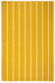 Csíkos kültéri szőnyeg, 120 x 180 cm, sárga