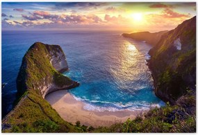 Poszterek 185x125 Naplemente a tengerparton