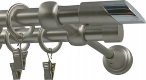 Fém Függönykarnis fi16+16 falco Szatén 300cm galvanizált