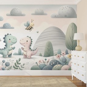 Fotótapéta - Boldog dinoszauruszok (147x102 cm)