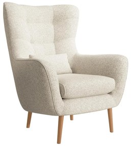 Fotel lábtartóval Veneza VZ2  (krém + bükk). 1099389