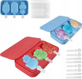 Szilikon Fagylaltformák Joghurt Pálcikán 6 Minta