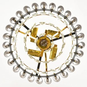 Brilagi - Felületre szerelhető ECLIPSE csillár 5xE14/10W/230V, átm. 38 cm, fekete/arany