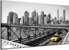 Canvas Kép Usa Építészet New York Taxi 120X70