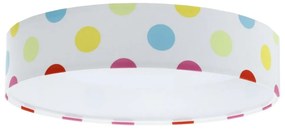 GALAXY KIDS LED/24W/230V színes pöttyös dimmelhető lámpa + távirányító