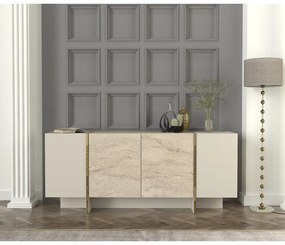 Konzolasztal Veyron - Travertine, Sandstone