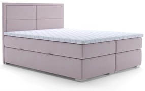 Franciaágy Boxspring 180 cm Menorra (rózsaszín) (tárolóhellyel). Akció -17%. 1020313