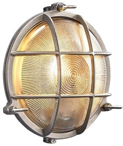 NORDLUX Polperro kültéri fali/mennyezeti lámpa, nikkel, E27, max. 12,5W, 18cm átmérő, 49021055
