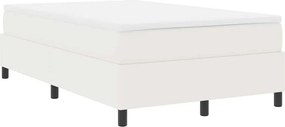 vidaXL Boxrugós ágy Krém és fehér 120 x 190 cm Bársonyos szövet