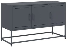 antracitszürke acél TV-szekrény 100,5x39x60,5 cm