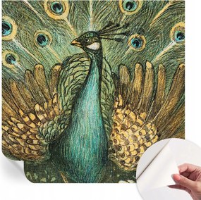 Öntapadós fali fotótapéta Hálószobába Fenséges páva 250x250 cm