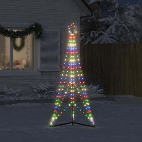 színes LED karácsonyfa 363 LED 182 cm